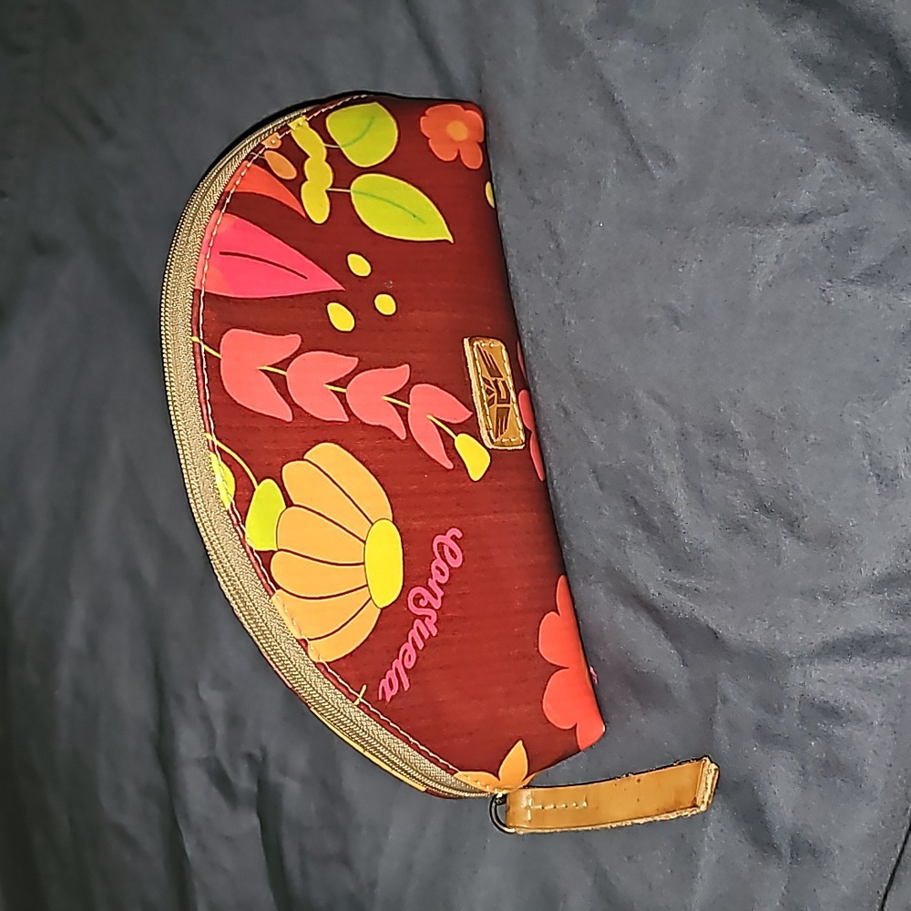 Consuela Floral Cosmetic Bag - Red and Yellow Small